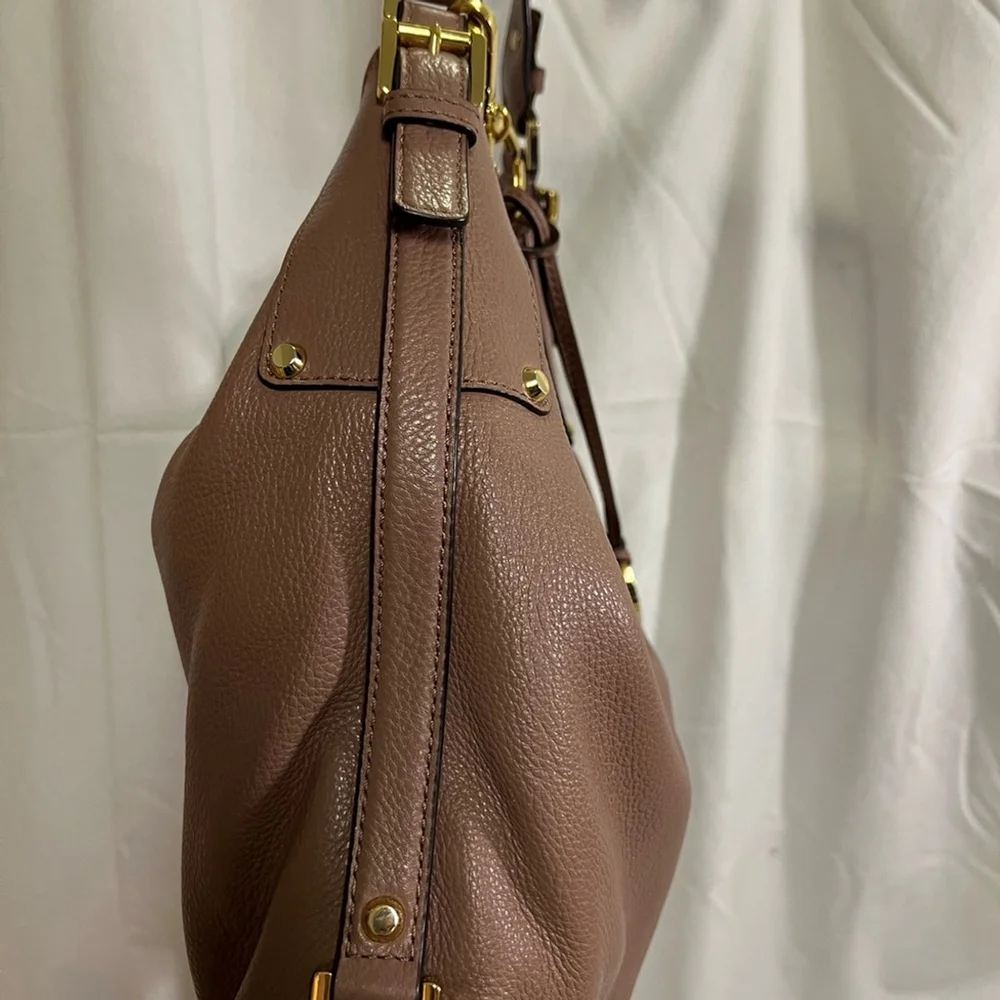Michael Kors Brown Leather Shoulder Bag